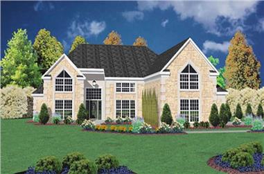 3-Bedroom, 2746 Sq Ft Contemporary House Plan - 139-1067 - Front Exterior