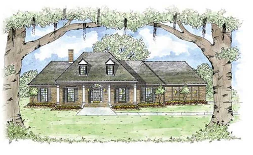Colonial home (ThePlanCollection: Plan #139-1075)