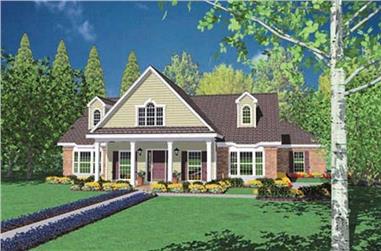 3-Bedroom, 2537 Sq Ft Colonial House Plan - 139-1079 - Front Exterior