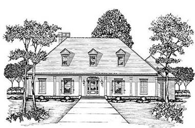 3-Bedroom, 2838 Sq Ft Country House Plan - 139-1082 - Front Exterior