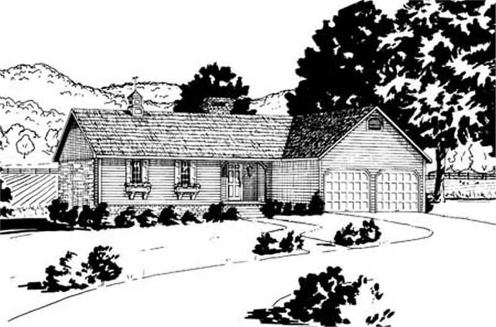 Main image for house plan # 8033