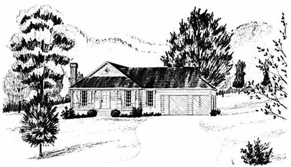 Main image for house plan # 8020