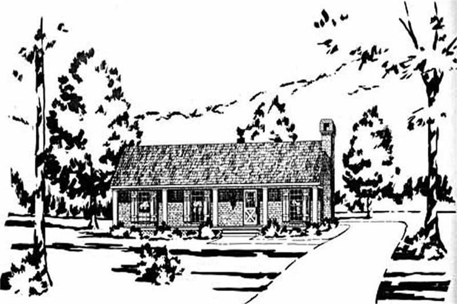 3-Bedroom, 1148 Sq Ft Small House Plans - 139-1103 - Main Exterior