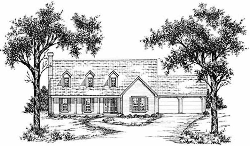 Country home (ThePlanCollection: Plan #139-1110)