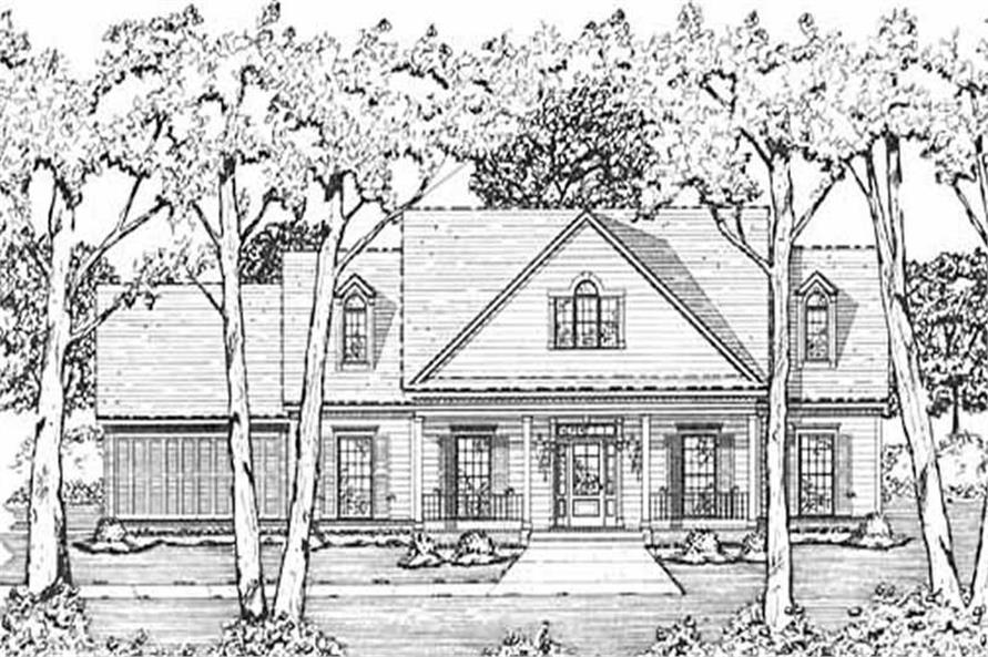 3-Bedroom, 2127 Sq Ft Country House Plan - 139-1112 - Front Exterior