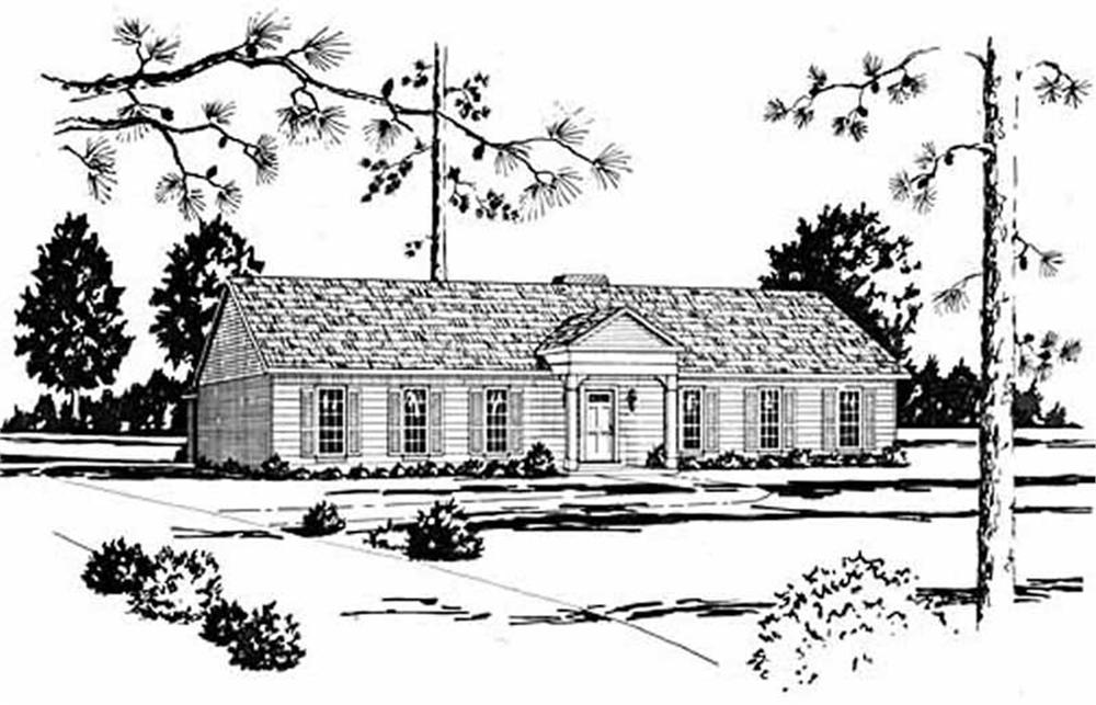 Ranch home (ThePlanCollection: Plan #139-1118)