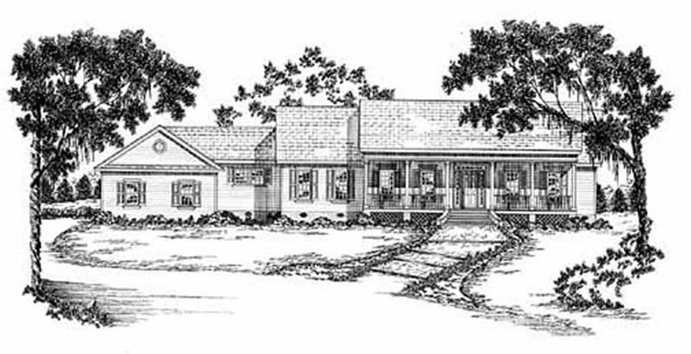 Country home (ThePlanCollection: Plan #139-1123)