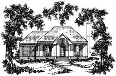 3-Bedroom, 1157 Sq Ft Country Home Plan - 139-1148 - Main Exterior