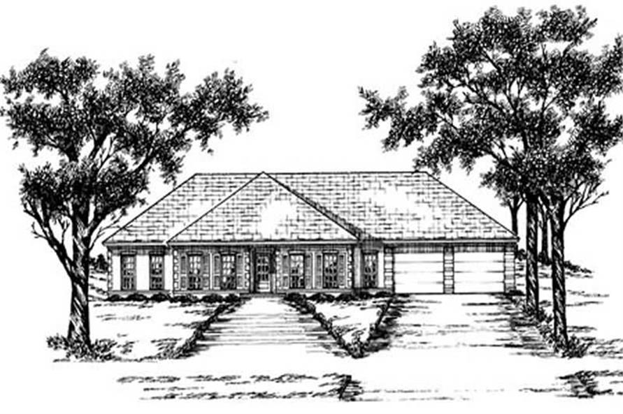 4-Bedroom, 2029 Sq Ft Ranch Home Plan - 139-1150 - Main Exterior