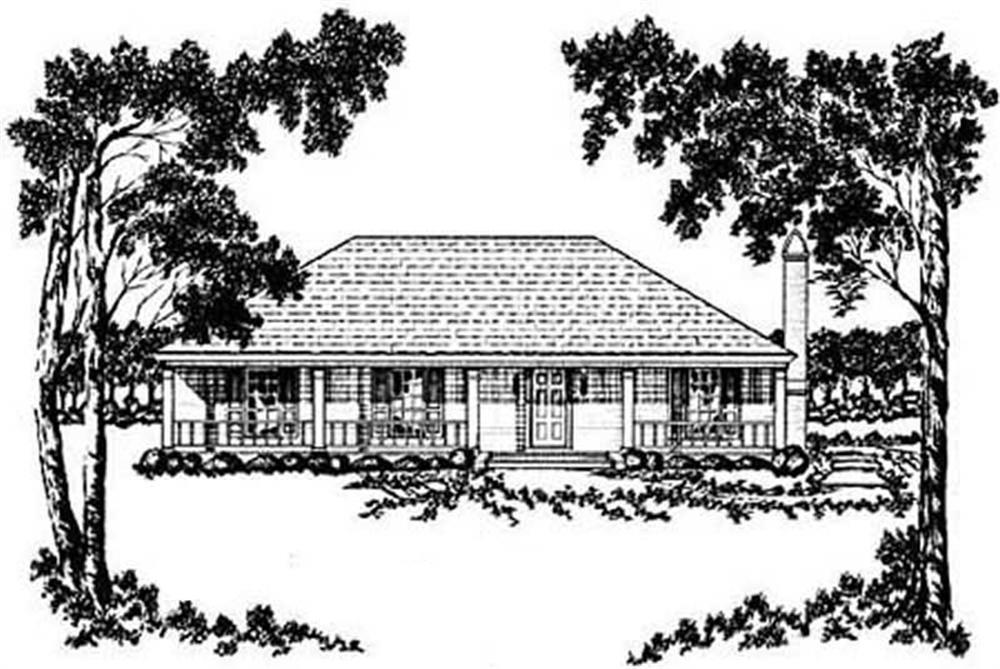 Main image for house plan # 8055