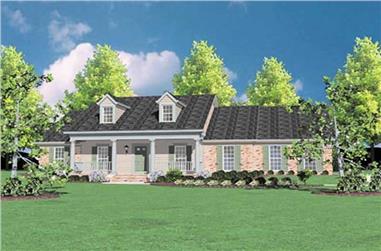 4-Bedroom, 2423 Sq Ft Country House Plan - 139-1153 - Front Exterior