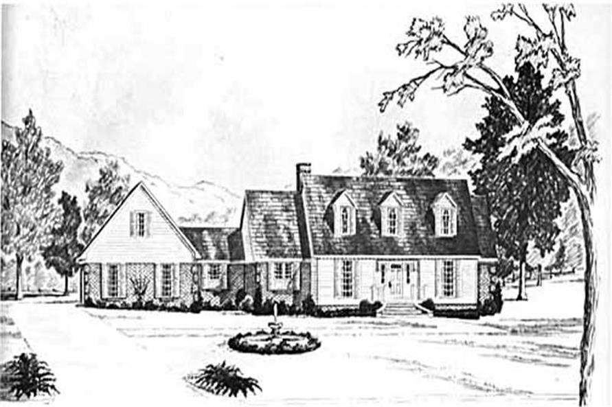 Country home (ThePlanCollection: Plan #139-1155)