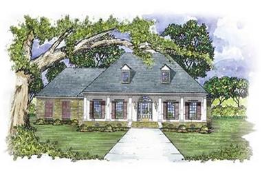 3-Bedroom, 2127 Sq Ft Colonial House Plan - 139-1157 - Front Exterior