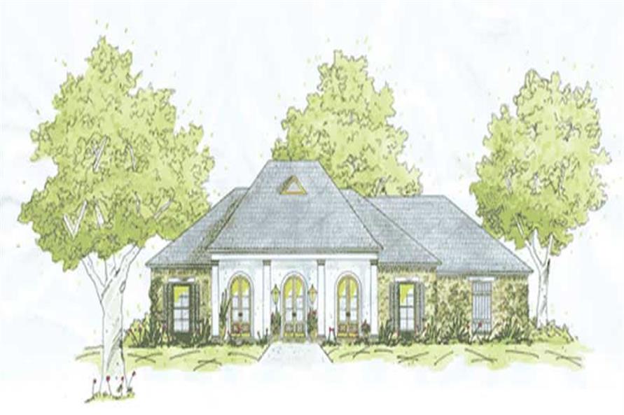 Acadian home (ThePlanCollection: Plan #139-1167)