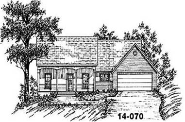 3-Bedroom, 1471 Sq Ft Country House Plan - 139-1193 - Front Exterior