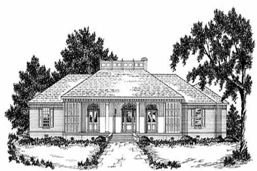 4-Bedroom, 2773 Sq Ft Colonial House Plan - 139-1197 - Front Exterior