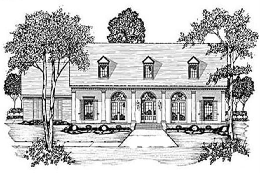 3-Bedroom, 2127 Sq Ft Colonial House Plan - 139-1213 - Front Exterior