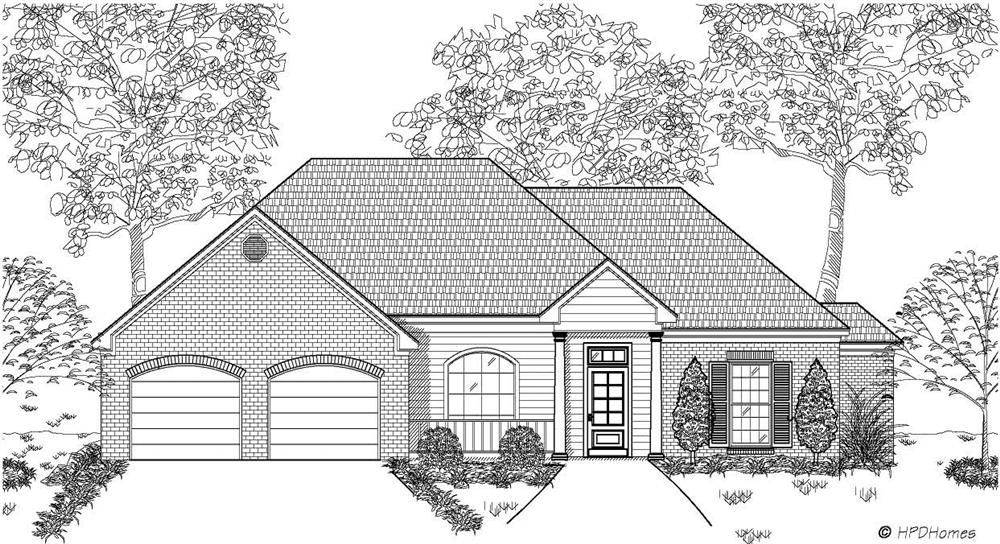 This is the front elevation of these Small House Plans.