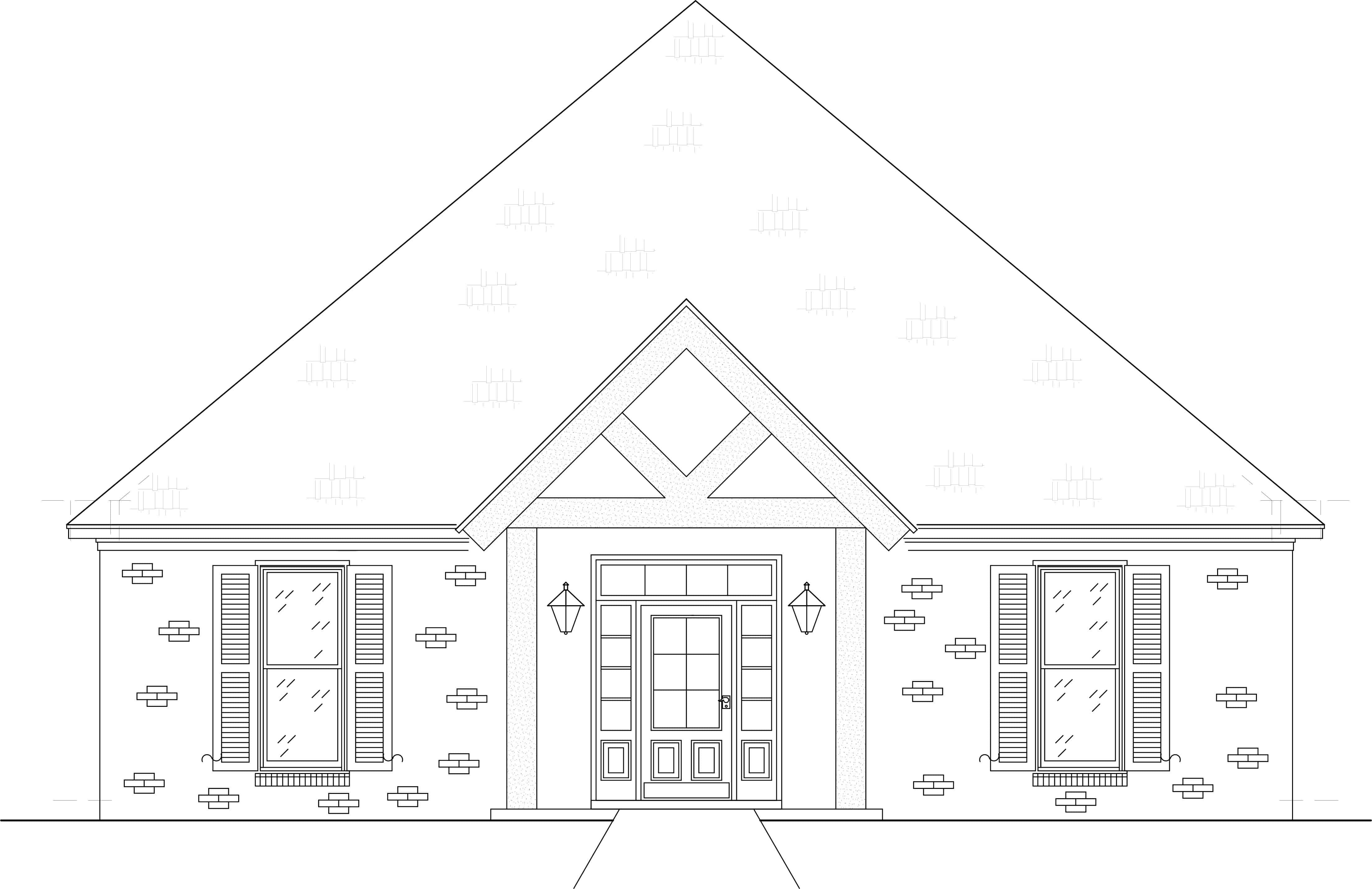 Home Plan Front Elevation of this 4-Bedroom,2566 Sq Ft Plan -140-1104