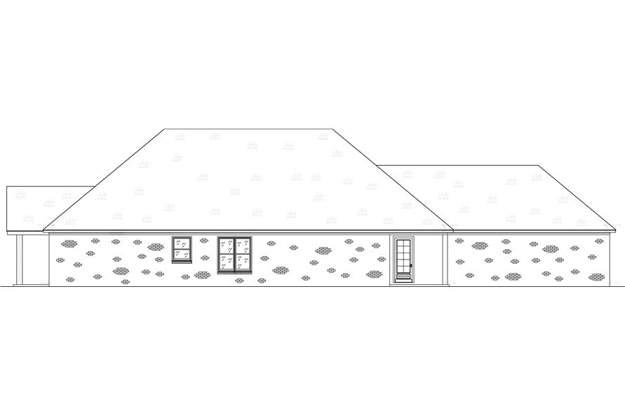 140-1104: Home Plan Right Elevation