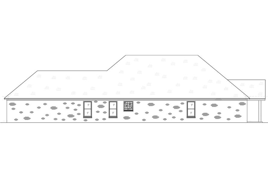 Home Plan Left Elevation of this 4-Bedroom,2566 Sq Ft Plan -140-1104