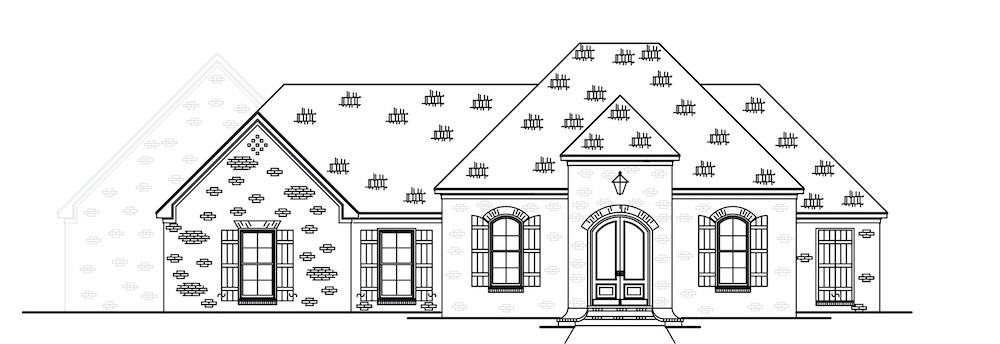 Home Plan Front Elevation of this 3-Bedroom,2176 Sq Ft Plan -140-1118