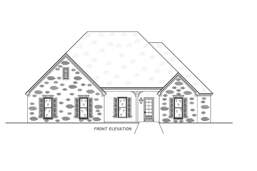 140-1119: Home Plan Front Elevation