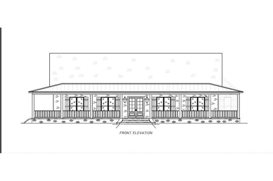 140-1121: Home Plan Front Elevation