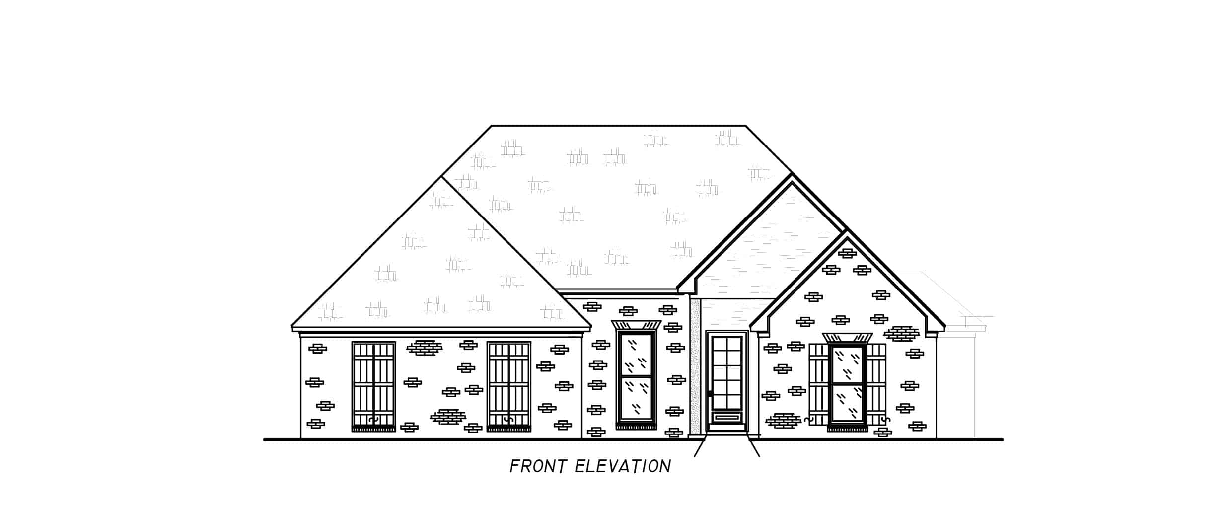 Home Plan Front Elevation of this 3-Bedroom,1936 Sq Ft Plan -140-1129