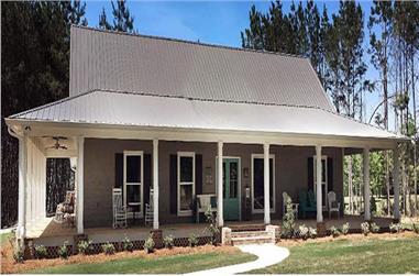 3-Bedroom, 1854 Sq Ft Texas Style Home Plan - 140-1132 - Main Exterior