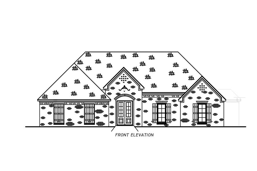 140-1135: Home Plan Front Elevation