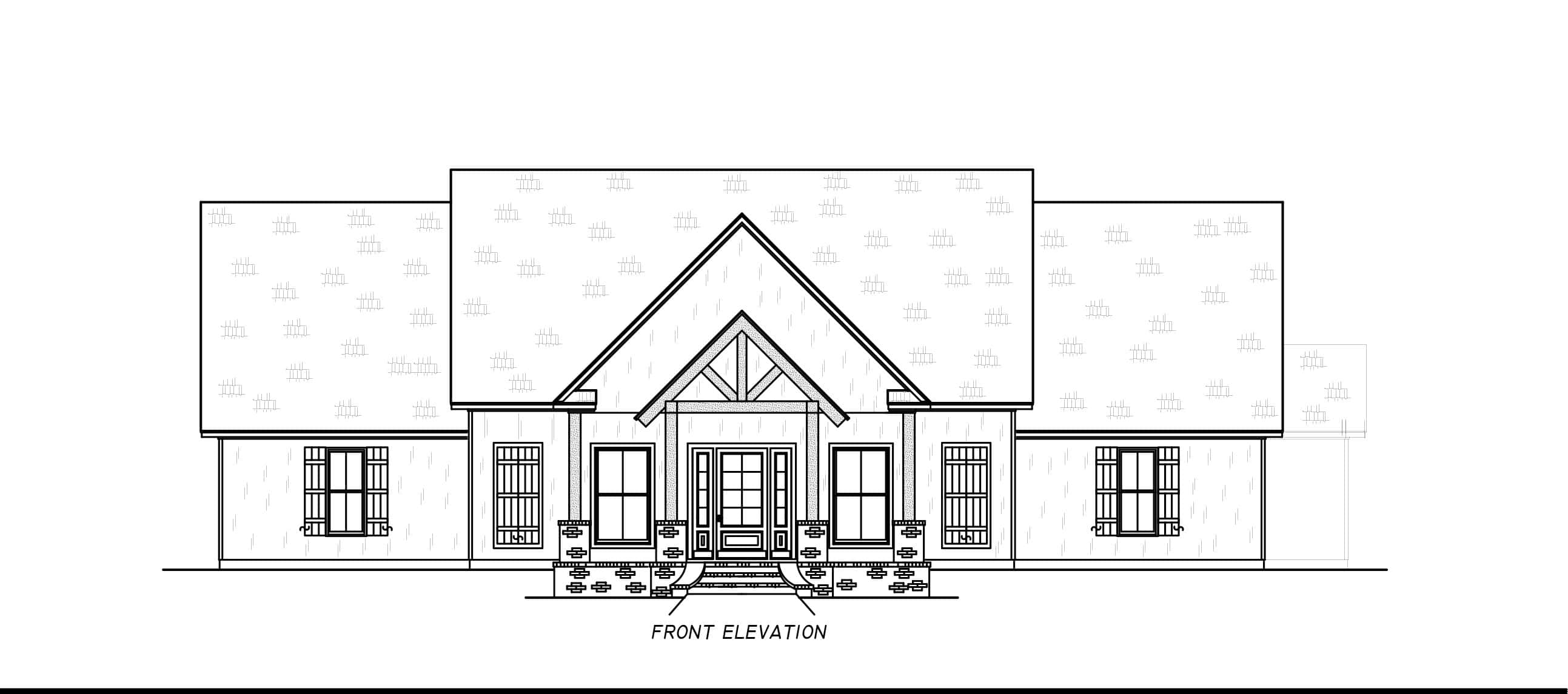 Home Plan Front Elevation of this 4-Bedroom,3017 Sq Ft Plan -140-1137