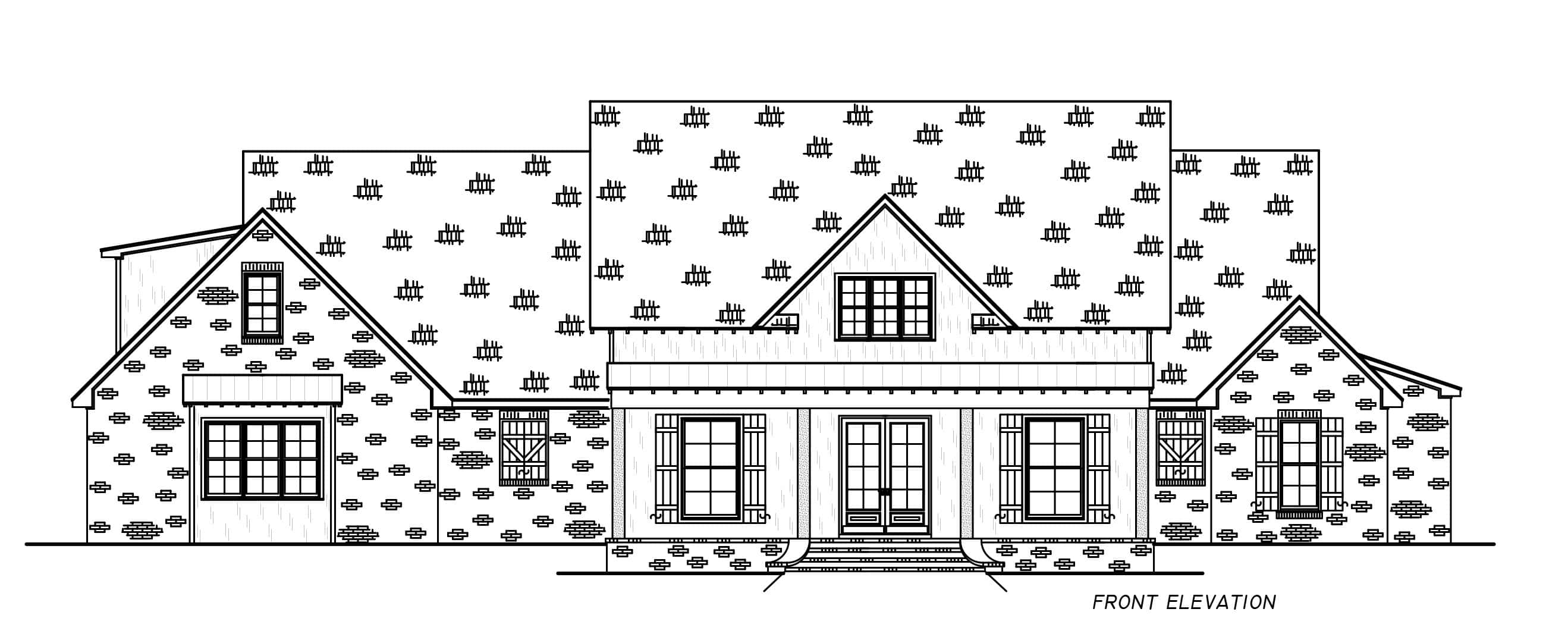 Home Plan Front Elevation of this 3-Bedroom,2841 Sq Ft Plan -140-1140