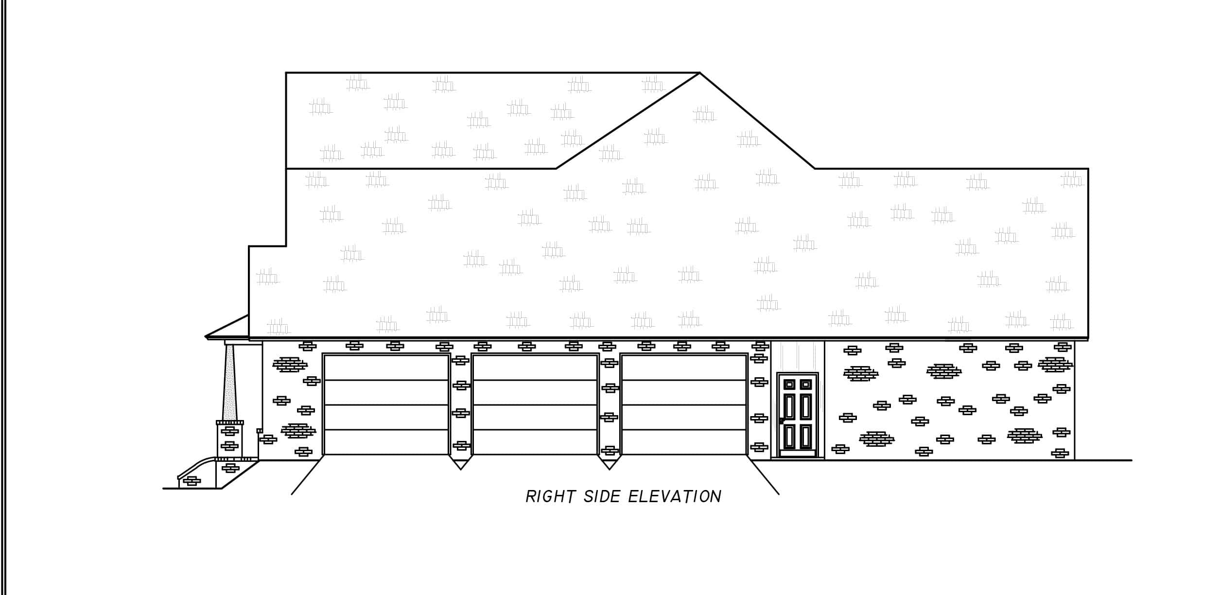 Home Plan Right Elevation of this 4-Bedroom,3618 Sq Ft Plan -140-1148