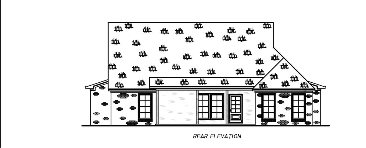 Home Plan Right Elevation of this 3-Bedroom,1838 Sq Ft Plan -140-1149