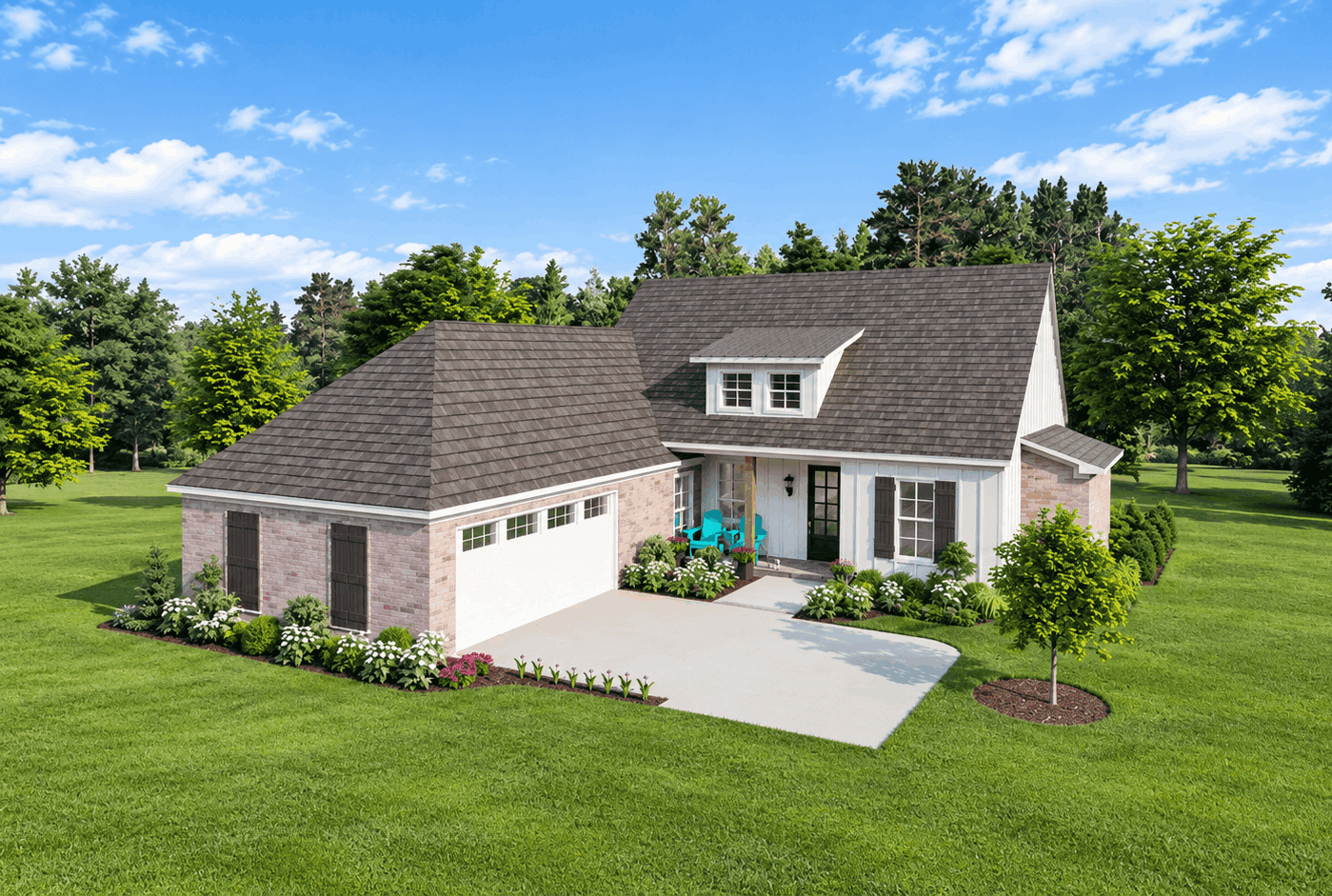 Front elevation of Traditional home (ThePlanCollection: House Plan #140-1149)