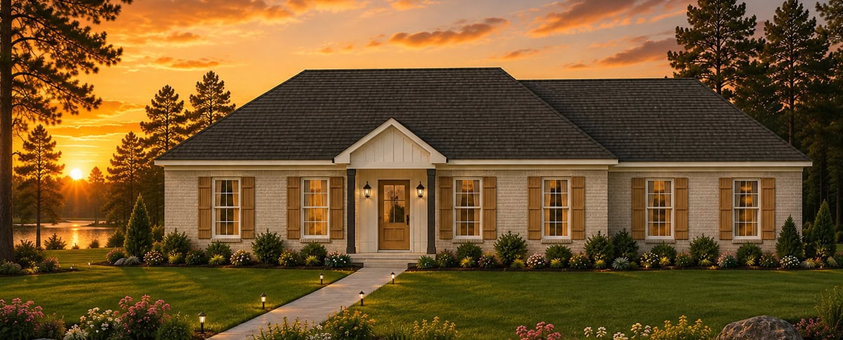 Front View of this 2-Bedroom,1644 Sq Ft Plan -140-1158