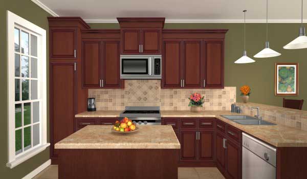 Kitchen of this 3-Bedroom, 2218 Sq Ft Plan - 141-1004
