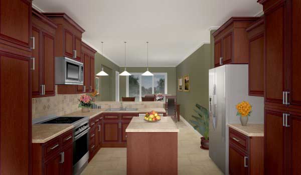 Kitchen: Kitchen Island of this 3-Bedroom, 2218 Sq Ft Plan - 141-1004