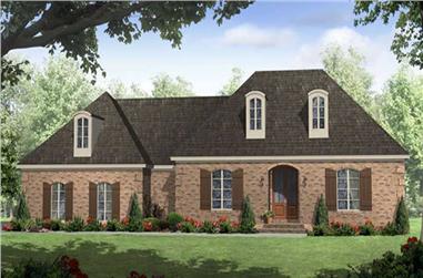 3-Bedroom, 1600 Sq Ft Country Home Plan - 141-1006 - Main Exterior