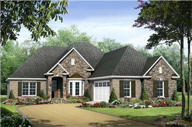 3-Bedroom, 1898 Sq Ft Country Home Plan - 141-1029 - Main Exterior