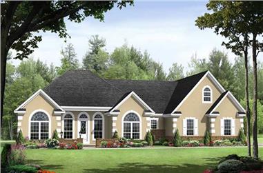 3-Bedroom, 1992 Sq Ft Country Home Plan - 141-1044 - Main Exterior