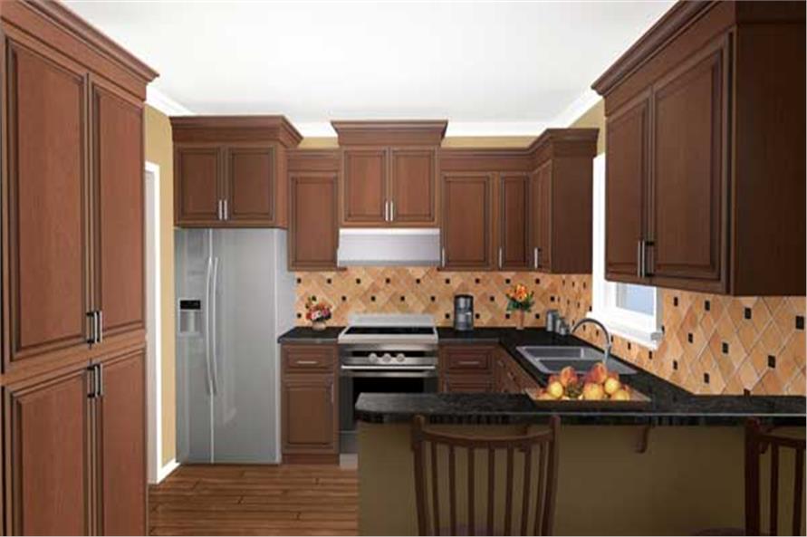 Kitchen of this 3-Bedroom, 1509 Sq Ft Plan - 141-1051