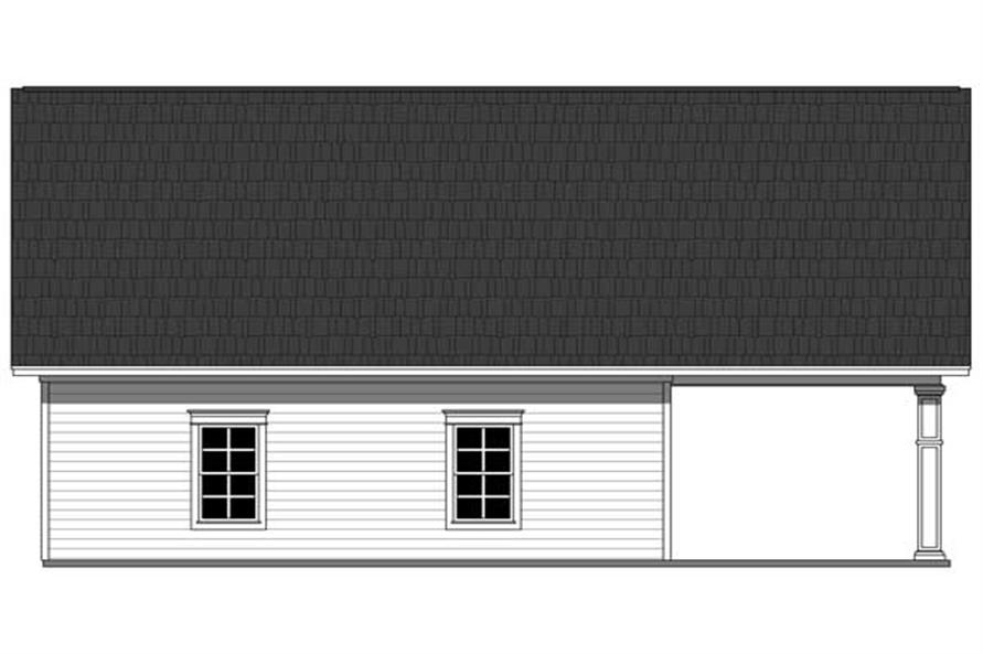 Home Plan Rear Elevation of this 0-Bedroom,1668 Sq Ft Plan -141-1068