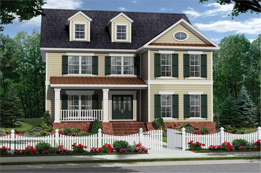 4-Bedroom, 2570 Sq Ft Southern Home Plan - 141-1093 - Main Exterior