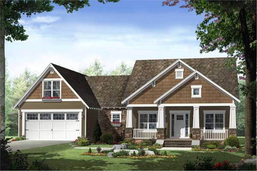 Craftsman House Plan 3 Bedrms 2 Baths 1619 Sq Ft 141 1096