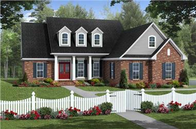 3-Bedroom, 1806 Sq Ft Cape Cod House Plan - 141-1112 - Front Exterior