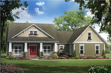 3-Bedroom, 1919 Sq Ft Country Home Plan - 141-1114 - Main Exterior