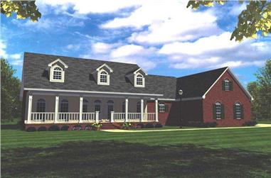 3-Bedroom, 2505 Sq Ft Country Home Plan - 141-1122 - Main Exterior