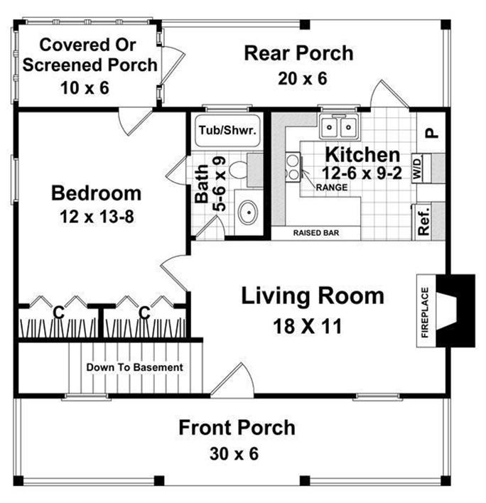 600 Sq Ft House Plan Small Floor